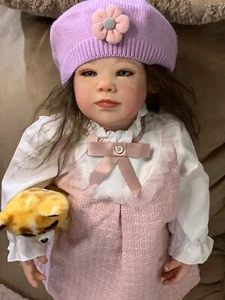 Sweet Reborn Baby GIRL Toddler Doll KIM By Sigrid Bock COMPLETED COA 278/999ww - Picture 1 of 20
