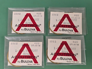 4 x New Old Stock Accutron 218 #406 Wristwatch Brass Dial Support Ring Lot 2182