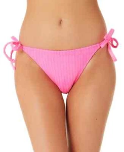 California Waves Mujer Grande Rosa Terry Hipster Bikini Natación Parte Inferior Corbata Nueva con Etiquetas - Imagen 1 de 9
