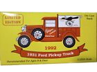 1931 Ford Pickup Truck Honest Charley Speed Shop 1992 Eastwood Diecast Bank NEW