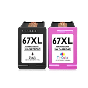 67 XL 67XL Ink Cartridge for HP 67Ink Deskjet 2700 2700e 2755e 2800e 2855e 4155e - Picture 1 of 14