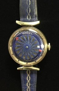 Vintage Ernest Borel Kaleidoscope Swiss Watch, Skeleton Back, Orig Band 2617J - Picture 1 of 12