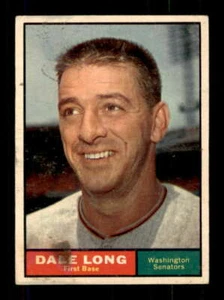 1961 Topps #117 Dale Long G Senators 208710 - Picture 1 of 2