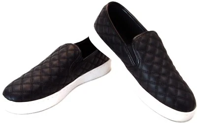 Women's ISAAC MIZRAHI LIVE SOHO QUILTED SLIP-ON BLACK LOAFER SNEAKERS Size 8 - Image 1 of 4