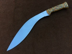 Custom Handmade Carbon Steel Kukri Knife, Bowie Knife, Fully Functional SDKK-002 - Picture 1 of 7