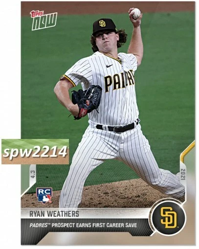 2021 Topps Now Ryan Weathers #24 First Career Save - Image 1 of 1