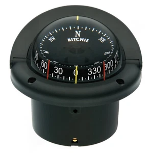 Ritchie Helmsman Combidial Compass - Flush Mount - Black  HF-743 - Picture 1 of 2