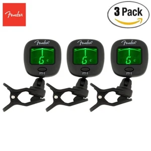 3-PACK Fender FT-1 Pro Clip On Chromatic Tuner For Guitar, Bass, Violin, Ukulele - Picture 1 of 3
