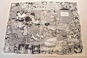 JOHN FAWCETT Zeichnungen & Comics OK Harris Gallery Ausstellung - MICKEY MOUSE &c - Bild 1 von 7