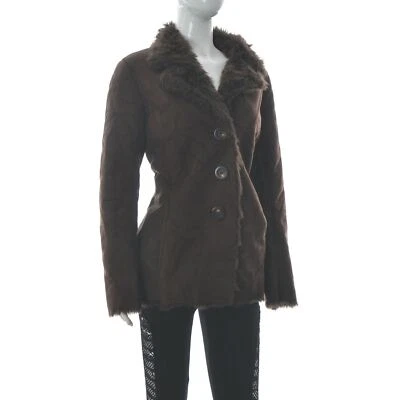 Chaqueta de abrigo Boden para mujer cálida y suave forrada de piel mullida US8 UK-12 marrón oscuro Foto 1 de 4