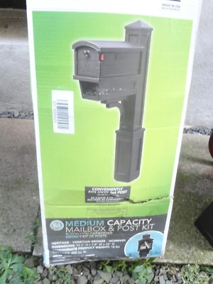 Caixas de correio Gibraltar HC00V01 clássico padrão plástico marrom caixa de correio - Imagem 1 de 4