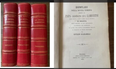 DANTE-DIVINA COMMEDIA-3 VOL. GAETANO ROMAGNOLI -BOLOGNA 1870-1873 - Immagine 1 di 4