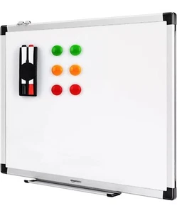 Amazon Basics Vassoio magnetico per lavagna a secco e bordo in alluminio, 90x60 cm - Foto 1 di 4