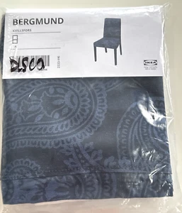 IKEA BERGMUND Stuhlhusse Kvillsfors dunkelblau Paisley 305.136.16 Neu - Bild 1 von 5