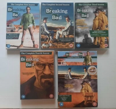 Breaking Bad DVD Complete Season 1-4 Box Set 15 Discs 1 2 3 4 Region 2 Free Post - Image 1 of 2