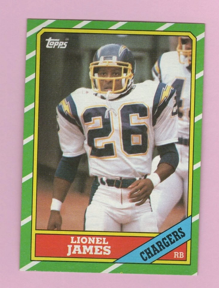 1986 Topps Lionel James #232 San Diego Chargers - Image 1 of 1