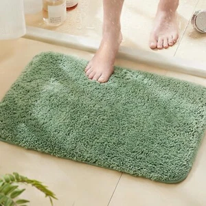Super Soft Shaggy Bathroom Rugs Absorbent Thick Non Slip 17 x 24 Sage - Picture 1 of 3