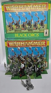 Warhammer Fantasy 2x OOP Boxes of Black Orcs (11x built models, Incomplete box) - Picture 1 of 3