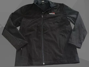 CAPITAL ONE BANK - Storm Creek Jacket Mens Large Black Zip Outdoor Lightweight - Picture 1 of 6