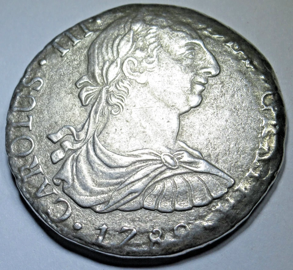 1782 XF-AU El Cazador Shipwreck 8 Reales 1700's Spanish Pirate Treasure 8R Coin - Image 1 of 2