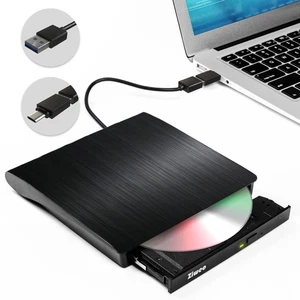 External DVD Drive USB 3.0 Type-C CD Burner Portable CD +/-RW Drive DVD Playe... - Picture 1 of 7