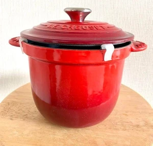 Le Creuset Cocotte Every Rice Pot 18cm 2,0L Kirschrot Gusseisen aus Japan NEU - Bild 1 von 10
