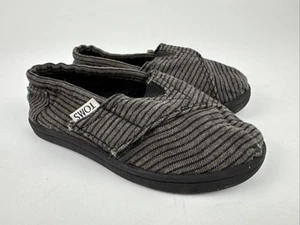 Toms Shoes Toddler Size T7 Vel-cro Closure Striped Casual Vacation Beach Summer - Picture 1 of 12