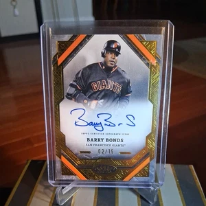 2025 Topps Tier One - Barry Bonds Tier One Autograph Orange /15 - Giants - Picture 1 of 2