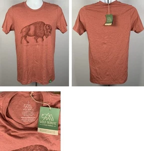 Wild Tribute President Theodore Roosevelt National Park Bison T Shirt Mens Small - Picture 1 of 4