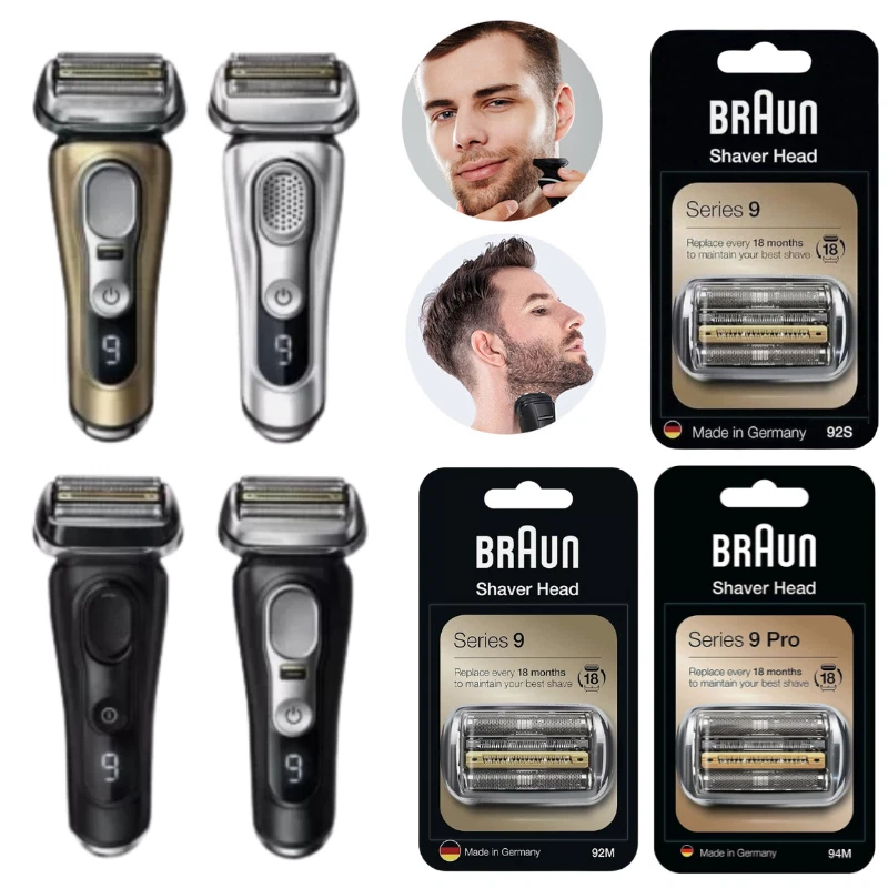 Braun Series 9 Pro 94M 92M 92S Rasierkopf Ersatzkassette Original Scherkopf