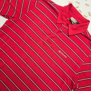 Vans 90s Y2K Polo Shirt Mens Small Red Striped Short Sleeve Skate Made Korea - Picture 1 of 14
