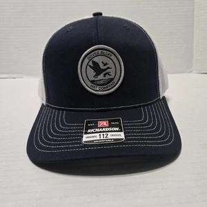 Dover Bluff Hat Company Richardson 112 Cappello Camionista Blu Bianco Regolabile - Foto 1 di 6