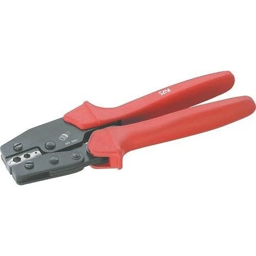 Pince à sertir les cosses plates et à fourches à crémaillère SAM OUTILLAGE - Photo 1/1