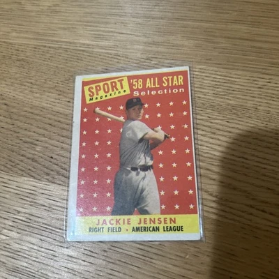 1958 Topps - Sport Magazine '58 All Star Selection Jackie Jensen #489 - Image 1 of 4