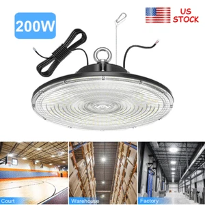 UFO LED High Bay Light 200W 30000lm 5000K Commercial Shop Garage Area Lighting - Picture 1 of 12