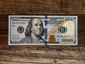 2013 $100 One Hundred Dollar Bill Star Note Lightly CIrculated MB 25194851* - Picture 1 of 2