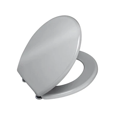 Wenko Sedile Per WC Prima Argento Coprisedile Coprisedile Per Toilette - Immagine 1 di 4