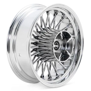 Chrome Fat Spoke Rear Wheel 16x5.5 for Harley Touring Street Road Glide 2009-24 - Picture 1 of 11