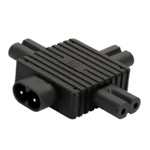 Conector IEC 320 C8 a hembra 3X C7 CA Power Splitter conector Split LED - Imagen 1 de 5