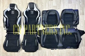 2021 Ford Mustang Shelby GT500 Coupe Black Leather Seat Cover Set Fits 2020-2023 - Picture 1 of 8