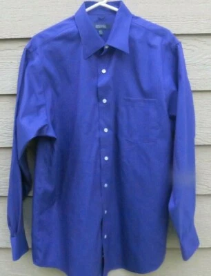 CAMISA HOMBRE KENNETH COLE REACTION NO IRON MORADA TALLA L (16-161/2) Foto 1 de 4