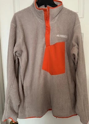 Pullover polar a presión beige Adidas Terrex XPloric High Pile beige IN3107 para hombre Foto 1 de 4