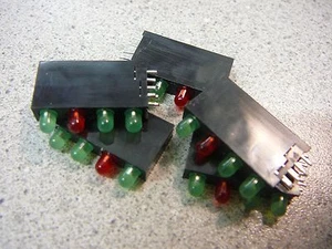 KINGBRIGHT Quad-Level 3mm CBI (LED), Array, Green/Red/Green/Green **NEW** Qty.5 - Picture 1 of 2