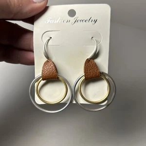 Fashion Jewelry Silver Gold Brown Leather Boho Bridesmaid gift - Picture 1 of 5