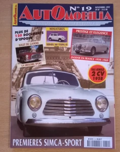 AUTOMOBILIA - N°19 (Nov. 1997) - Simca Sport/Grégoire Sport/2 CV 1958/Jaguar Fra - Picture 1 of 19