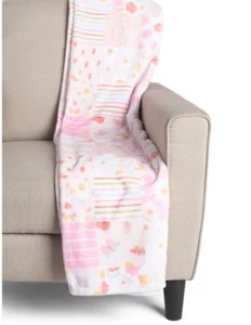 Girls Spring Blanket Soft Fleece Throw 50x 60 Inches Cozy Warm Children's Room - Picture 1 of 2