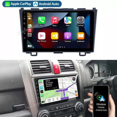 For Honda CRV 2007-2011 Carplay Android 13 Car Stereo Radio Navi GPS Player +Cam - Image 1 of 4