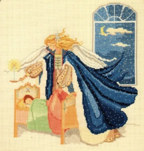 Starlight Angel Counted Cross Stitch Pattern BE-31 Rebecca Waldrop Mar Bek 1989 - Picture 1 of 4