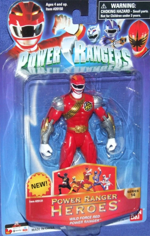 2006 Bandai Power Rangers Wild Force Heroes Series 14 Red Ranger 5"