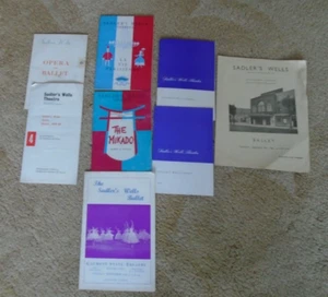 8 x Theatre, Ballet, Opera Assortment Sadler's Wells Programmes 1940 1959-196 - Picture 1 of 2